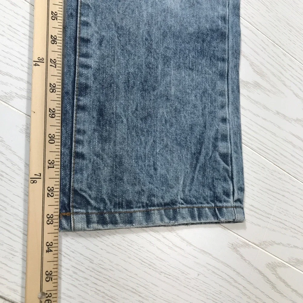 Southpole Jeans Men 38x34 Blue Acid Wash Grunge Moto Distressed 100% Cotton Y2K